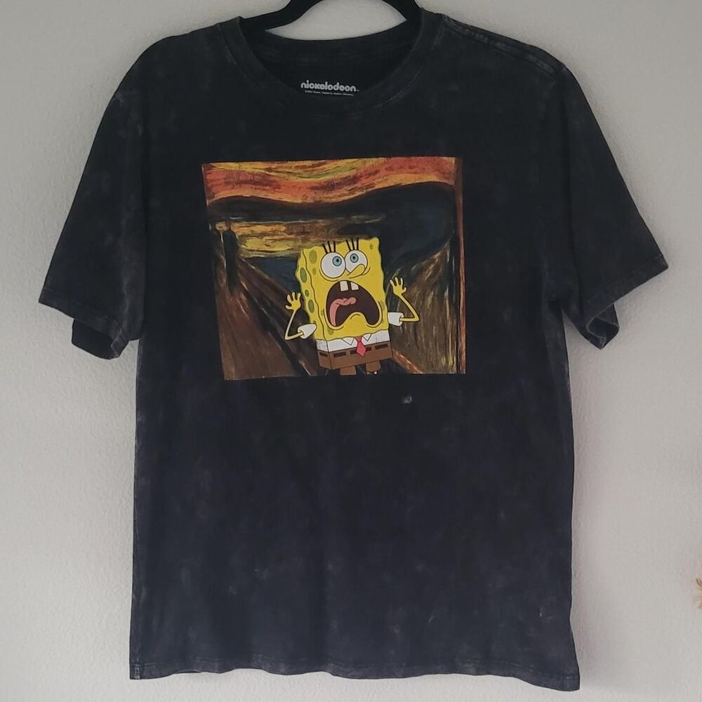 Nickelodeon Women's Black and Grey T-shirt